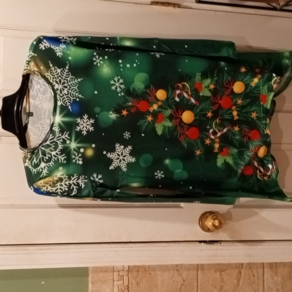 NWOT XL Misses Christmas Tree Tunic in original packaging. - Picture 1 of 3